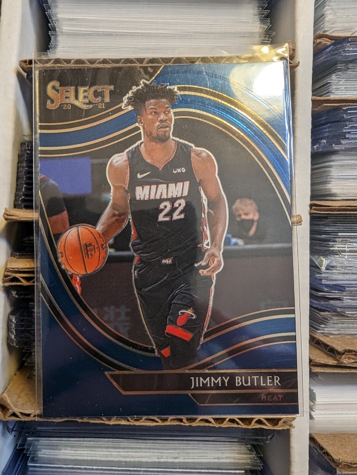 Jimmy Butler 2020-21 Panini Select #257 Retail Blue Courtside Miami Heat