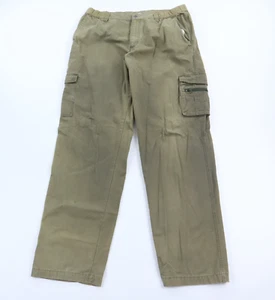 Pantalones cargo Columbia para hombre grandes 36 x 34 de lona verde desteñido al sol viajes al aire libre - Imagen 1 de 14