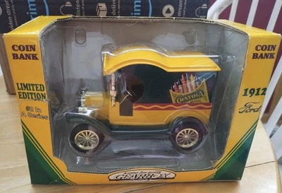 Crayola Gearbox 1912 Ford Delivery Truck #2 Die Cast Bank 1998 Limited Ed - Image 1 of 4