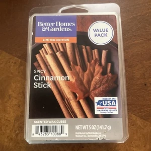 Better Homes & Gardens Scented Wax Cubes: SPICY CINNAMON STICK 5.0 oz Value Pack - Picture 1 of 2