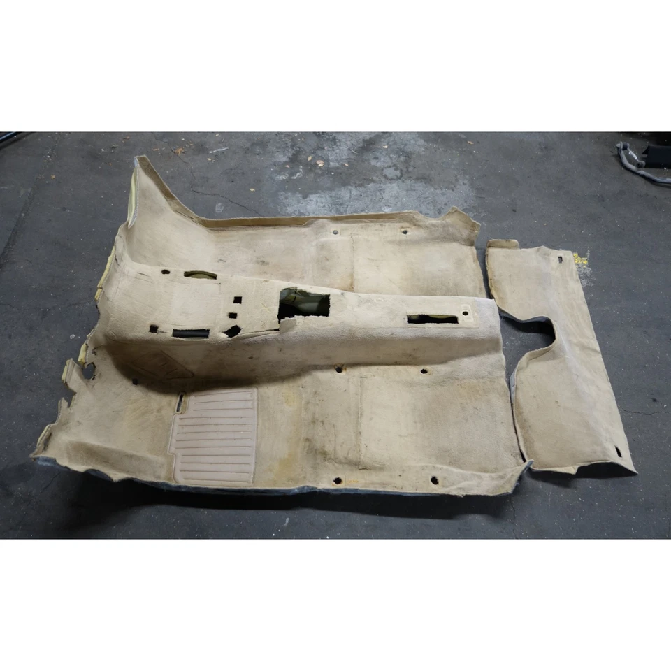 Alfombra interior convertible 88-93 BMW E30 serie 3 revestimiento de suelo beige natural original Foto 1 de 4