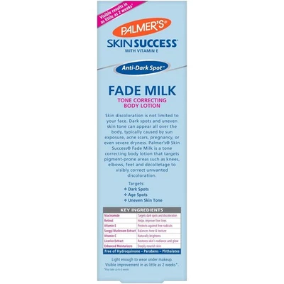 New  Palmer's Skin Success Anti-Dark Spot Fade Milk Body Lotion, 8.5 Ounce - Image 1 of 4