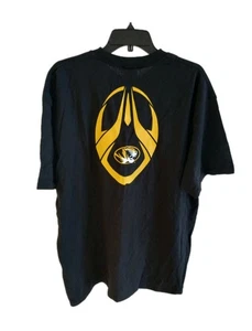 Men’s Nike Missouri Mizzou Tigers Tshirt XL Black Tee X-Large NWT Double Sided - Picture 1 of 7