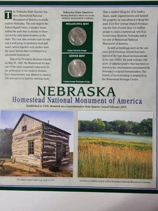2015 AMERICA THE BEAUTIFUL NEBRASKA STATE QUARTERS DESCRIPTION PANEL #U253 - Picture 1 of 5