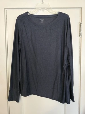 Old Navy Active Cloud 94 Soft Go-Dry Long Sleeve Ruched Side Slit Women's Size L - Image 1 of 4