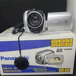 Panasonic SDR-H18 Camcorder HDD, 32x Zoom With Battery & Charger Tested - Picture 1 of 5