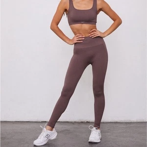Set Leggings Attivi Donna XS Sand Sculptflex Power High Rise Yoga Pilates - Foto 1 di 10