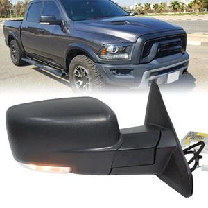 Espejo retrovisor eléctrico negro para Ram 1500 2500 3500 2013-18 luz intermitente derecha térmica - Imagen 1 de 21