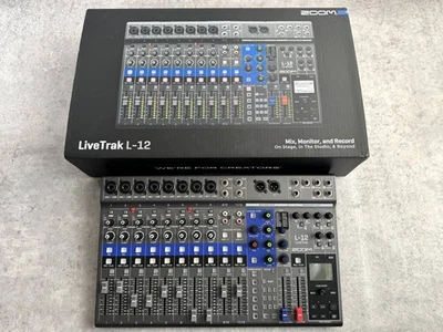 ZOOM LiveTrak L-12 Digital Mixer 12ch Live Trak USB Audio Interface W/BOX - Image 1 of 4