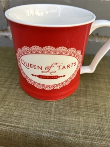Queen Of Tarts Red And White Coffee Mug Dublin - Picture 1 of 7