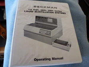 Beckman LS 5801 liquid scintillation systems operating manual - Picture 1 of 3