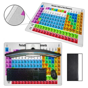 XL Periodic Table of the Elements Computer PC Gaming Mousemat w/ Stitched Border - Picture 1 of 1