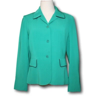 Blazer profissional KASPER (6) peito único verde Kelly - Imagem 1 de 4