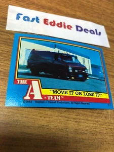 1983 TOPPS CHEWING GUM THE A-TEAM BUBBLECUM CARD 28 ESCAPE IN THE VAN EXCELLENT - Bild 1 von 2