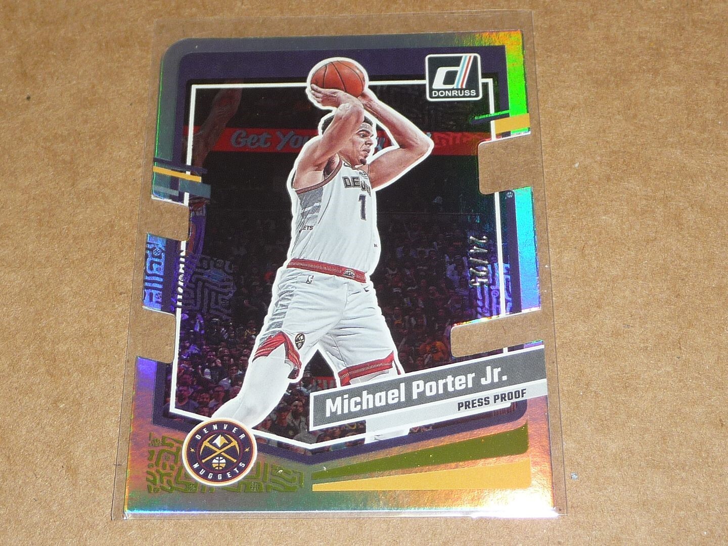 Michael Porter Jr. 2023 Donruss #154 Press Proof Gold Die-Cut /25 