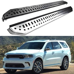 Se adapta a Dodge Durango 2018-2025 2 piezas estribo pedales de peldaños laterales barra Nerf - Imagen 1 de 16
