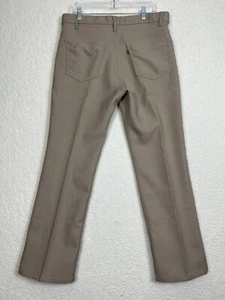 Pantalones de vestir Levi's 517 para hombre talla 36 caqui poliéster corte bota pantalones de colección retro - Imagen 1 de 12