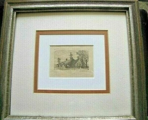 Antique Original Dutch Art Etching, Signed A.E. Batelt & Framed - Picture 1 of 4
