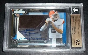#01/75 (POP 1) BGS 9.5 9 Rc Jersey Johnny Manziel Auto 2014 Rookie Money Manziel - Bild 1 von 5