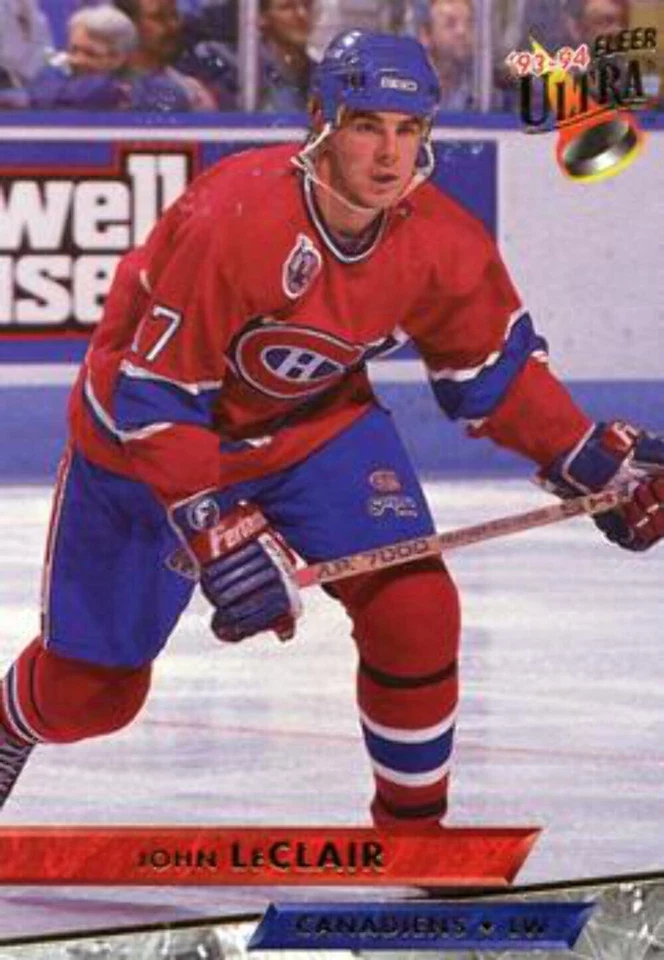 #215 John LeClair - Montreal Canadiens - 1993-94 Ultra Hockey - Image 1 of 1