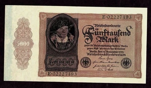 Germany  5000 Mark 1922  P-78  EF+ - Picture 1 of 2