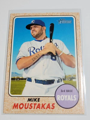 MIKE MOUSTAKAS  2017 Topps Heritage #387.  ROYALS - Image 1 of 2