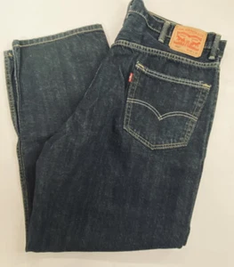 Jeans Levis 550 para Hombres Lavado Oscuro Calce Relajado Pierna Cónica Azul Denim Talla 42x29 - Imagen 1 de 11