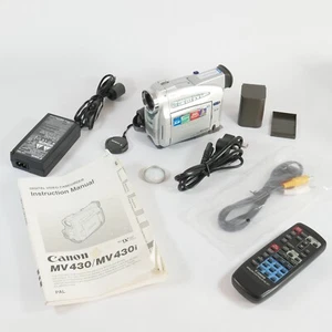 Canon MV430i MiniDV SD CARD Digital Video Camera Camcorder Complete Working Set! - Picture 1 of 12