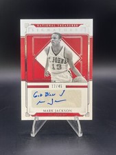 Mark Jackson 2021 Panini National Treasures Signatures Collegiate Auto /45