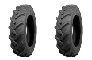 (TWO) 6-12 R-1 Lug Compact Tractor Tires Heavy Duty 6ply Rated Tubeless - Picture 1 of 2