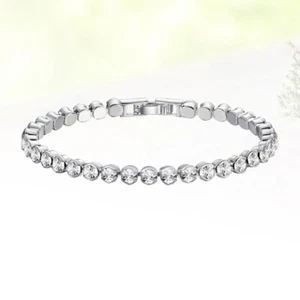 Pulsera de tenis Bolo ajustable de 2 piezas para mujer joyería de fiesta para mujer pulsera de boda - Imagen 1 de 11