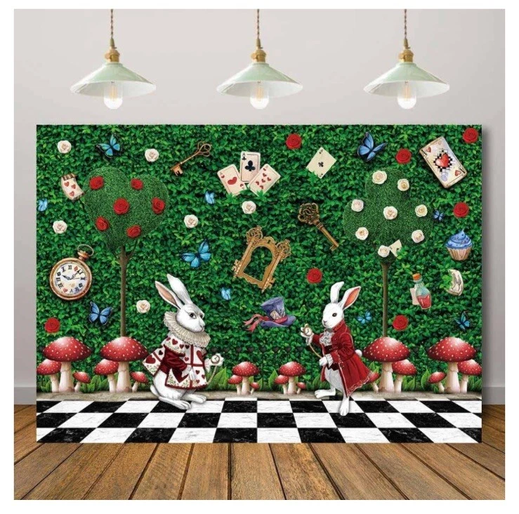 XCKALI País de las Maravillas Cuento de Hadas Fotografía Telón de Fondo Alicia - 10x8 Foto 1 de 4