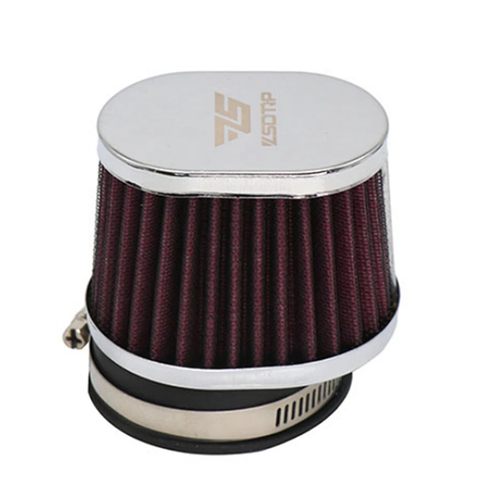 2PCS 45mm Motorcycle Scooter ATV Engine Intake High Flow Air Filter Washable - Image 1 of 4