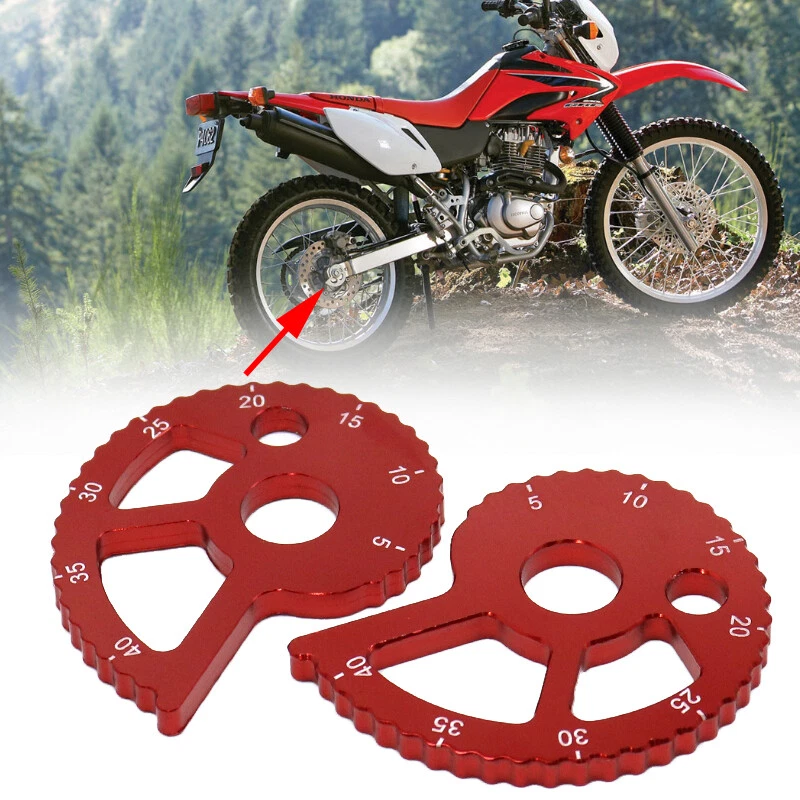 Ajustador de corrente CNC vermelho para SUZUKI DR200S/SE DR120SM DR250R DR125SE - Imagem 1 de 4