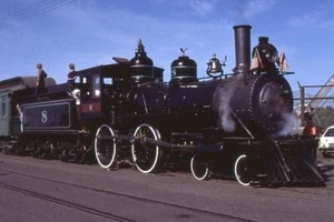 Shortline of California #8 Cooke 4-4-0 Steam Locomotive - 1981 Railroad Slide - Picture 1 of 1