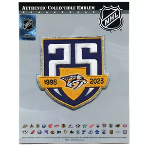 Nashville Predators 25th Jubiläum Trikot Abzeichen (2023-24) - Picture 1 of 3
