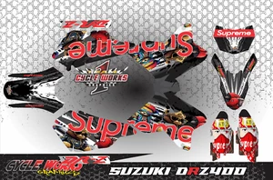 Chrome Holographic graphics kit Suzuki DRZ400 DRZ 400sm Supermoto Supreme - Bild 1 von 1