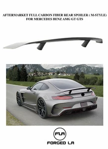 Forged Carbon Rear Trunk Spoiler Wing For Mercedes Benz AMG GT GTS M-Style 16-18 - Foto 1 di 7