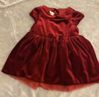 H&M Puff-sleeved Velour Dress ~size 6-9 months perfect for holidays.
