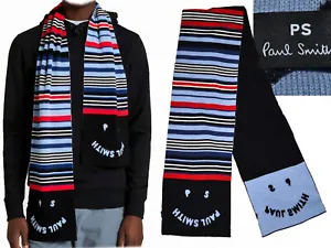 PAUL SMITH Men's Scarf Price in store 185 Euros PS05 T1G - Picture 1 of 8