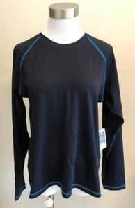 NEW J.Crew $68 Women's Sun Shirt Size XS Navy w/ Royal Blue 38755 swimsuit top - Picture 1 of 3