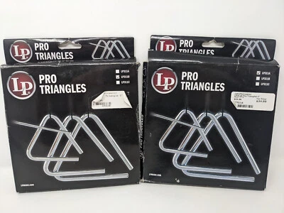 LP Pro Triángulos LOTE Percusión Latina LP311A LP311B Juego de 2 Foto 1 de 4