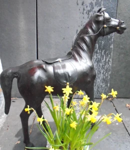 Leather period large horse figure Probably made for Liberties - Good size - Picture 1 of 22