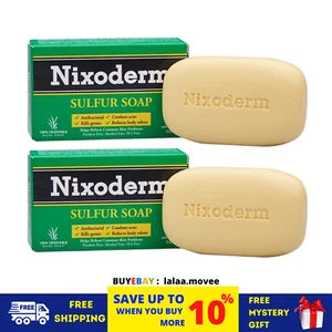 2 X NIXODERM Sulfur Soap 100g For Relief Of Common Skin Problems Vegetable Base - Picture 1 of 5