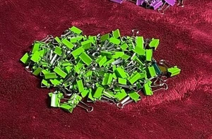 PREOWNED USED MR.PEN 72 PC Green Home Office, Business Paper Clips Binder Clamps - Picture 1 of 7