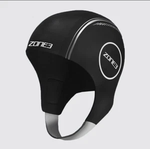 Gorra de natación Zone3 de neopreno 4 mm para agua fría y aguas abiertas negra pequeña - Imagen 1 de 2
