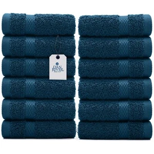Premium Wash Cloths for Your Face 100% Cotton Washcloths 12 Pack 550 GSM High... - Picture 1 of 7