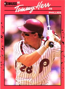 1990 - Donruss -- TOMMY HERR -- Card # 75 --- Philadelphia Phillies - Picture 1 of 2
