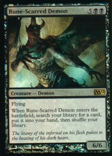 Rune-Scarred Demon FOIL | NM | M12 | Magic MTG