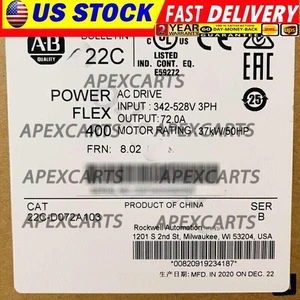 AB 22C-D072A103 73A 480V 50HP Powerflex 400 22C-D072A103 New US Free Tax - Picture 1 of 2